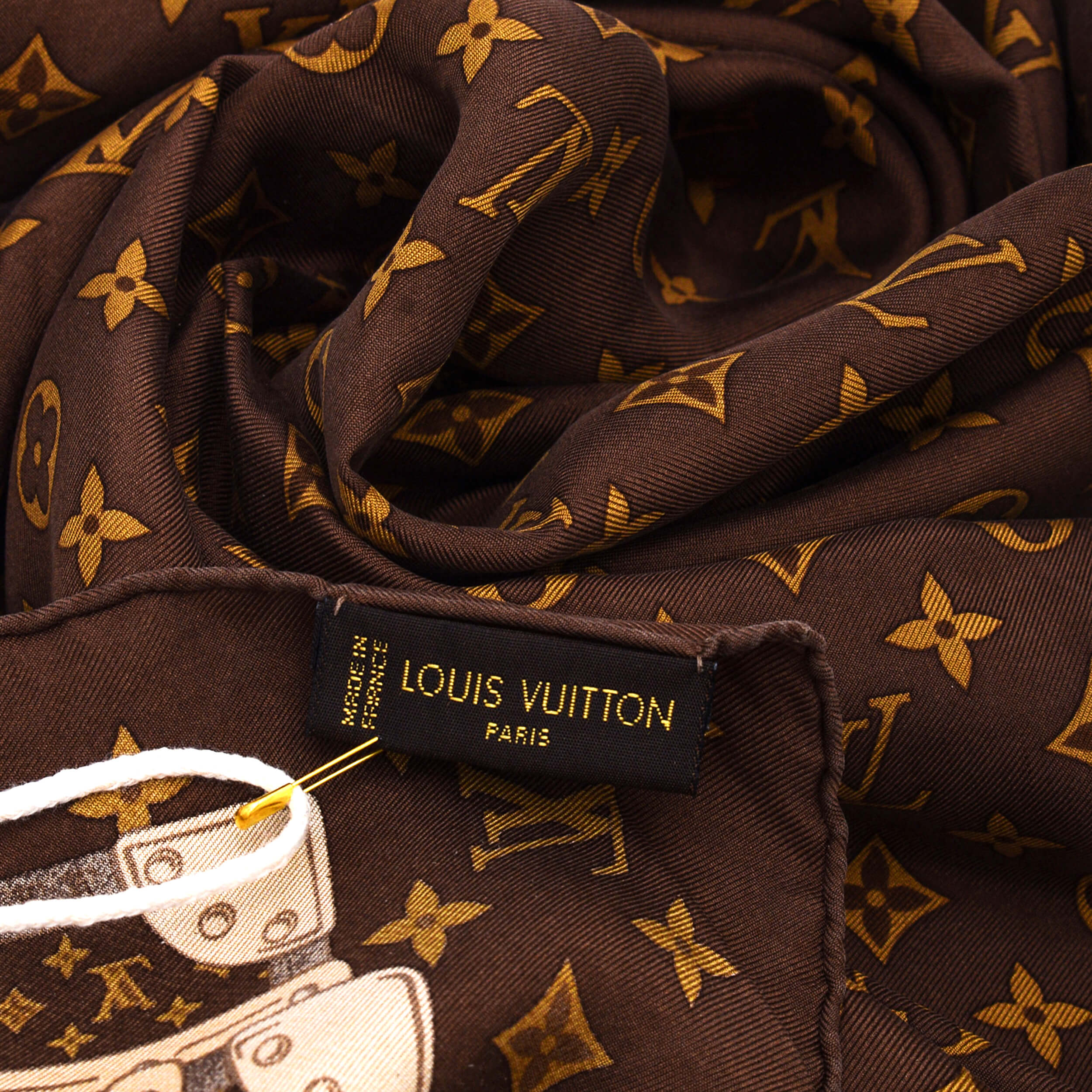 Louis Vuitton - Trunks Monogram Silk Scarf